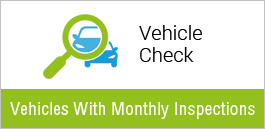 Vehicles with monthly, safety inspections